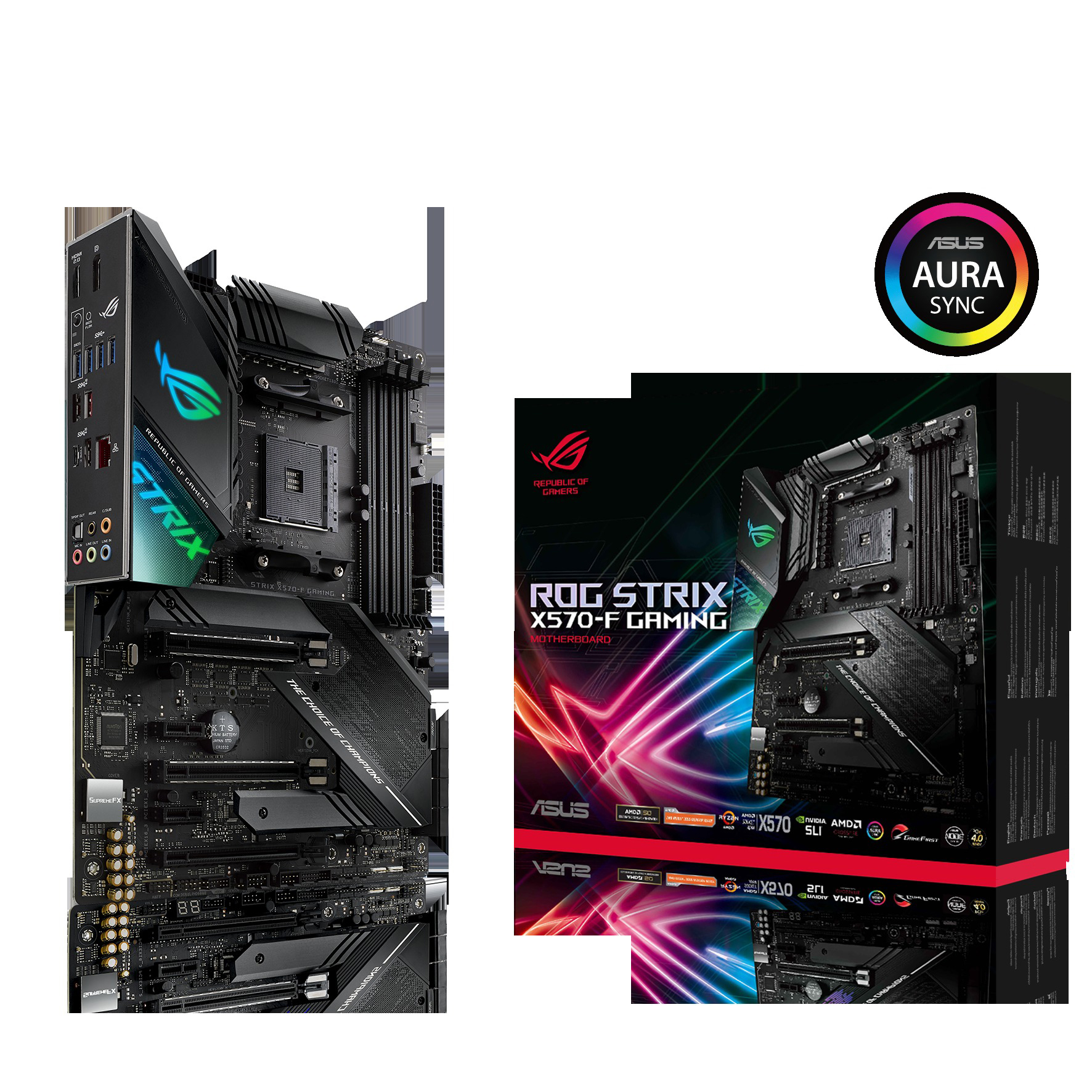 ASUS ROG Strix X570 F Gaming Mainboard Mehrfarbig