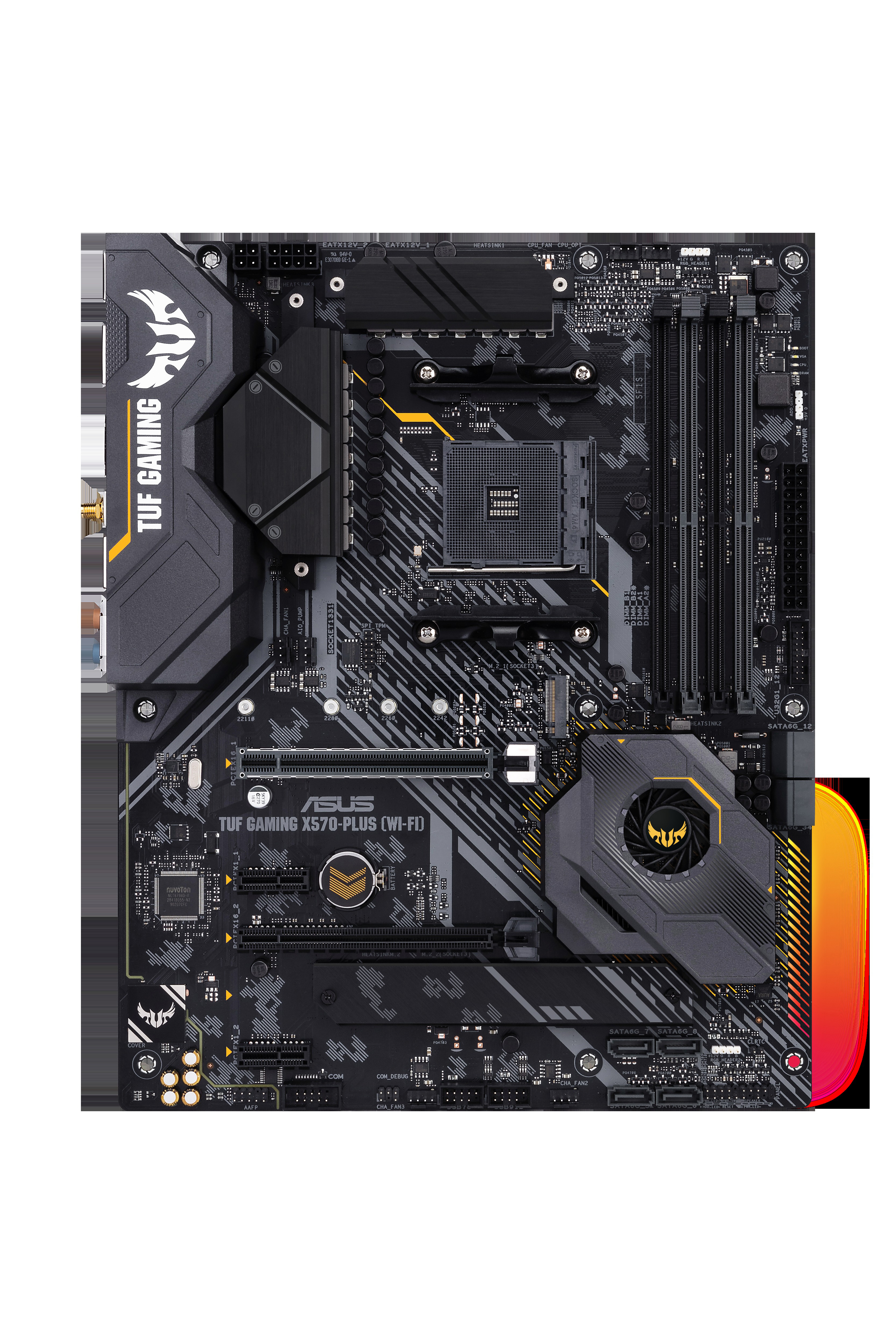 ASUS TUF Gaming X570 Plus WIFI Mainboard Mehrfarbig