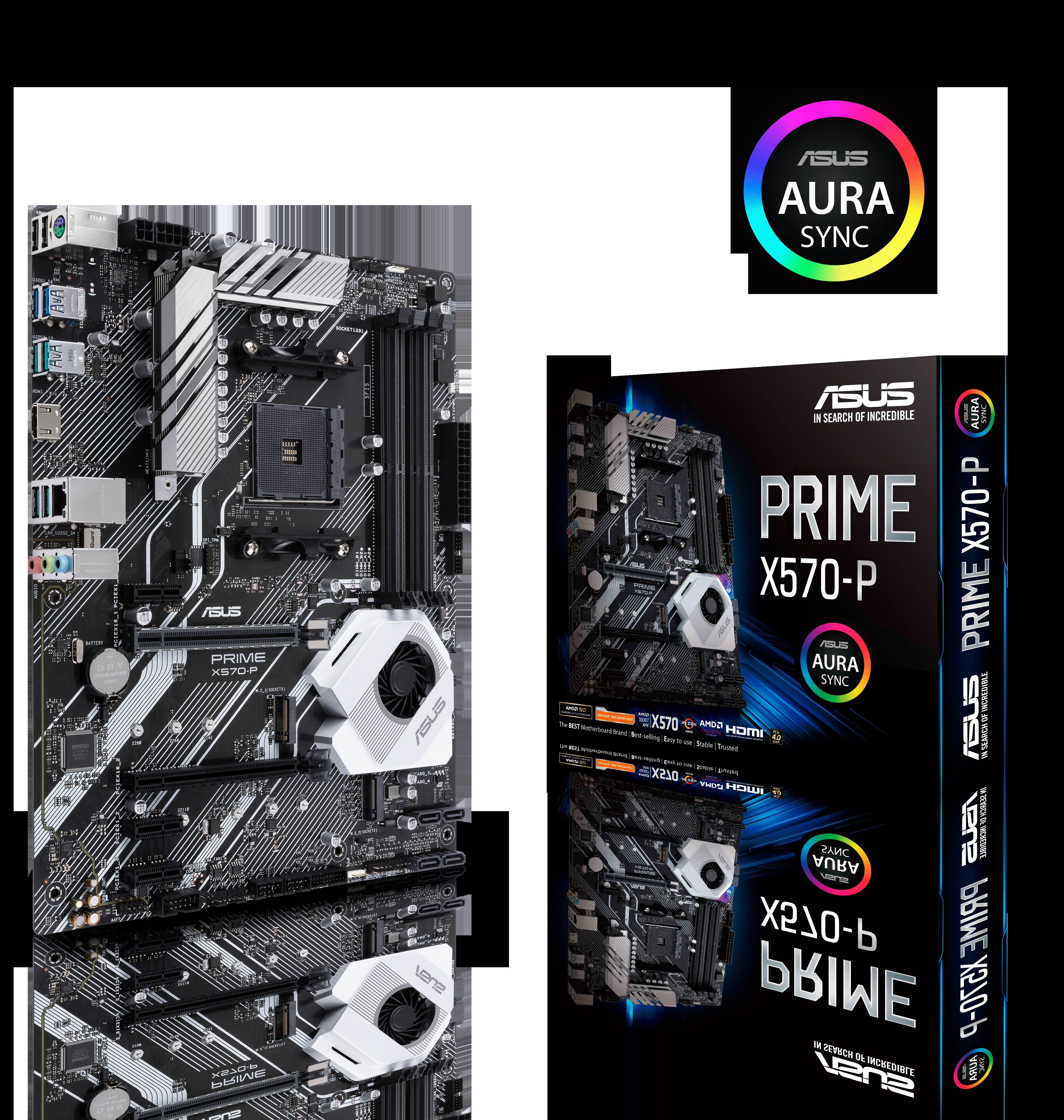 ASUS Prime X570 P Mainboard Mehrfarbig