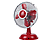 SONNENKOENIG Retro - Ventilatore da tavolo (Rosso)