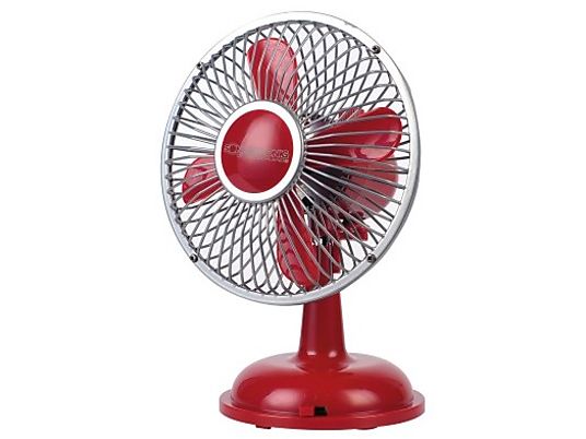 SONNENKOENIG Retro - Ventilateurs de table (Rouge)