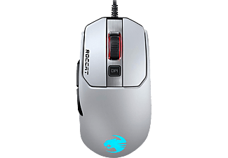 ROCCAT Kain 122 AIMO - Gaming Maus, Kabelgebunden, Optisch mit Laserdioden, 16000 dpi, Weiss