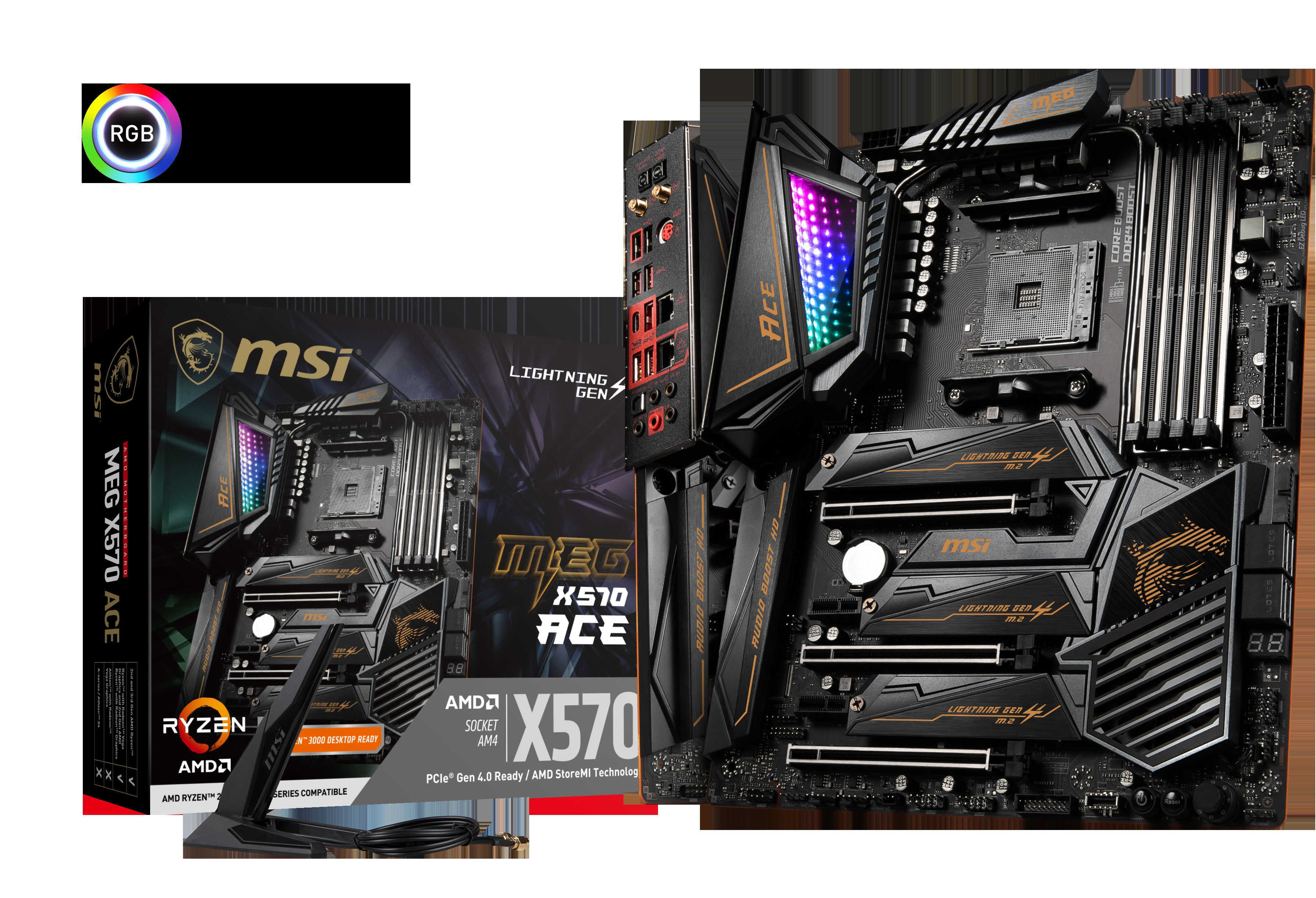 MSI MEG X570 ACE Mainboard Schwarz