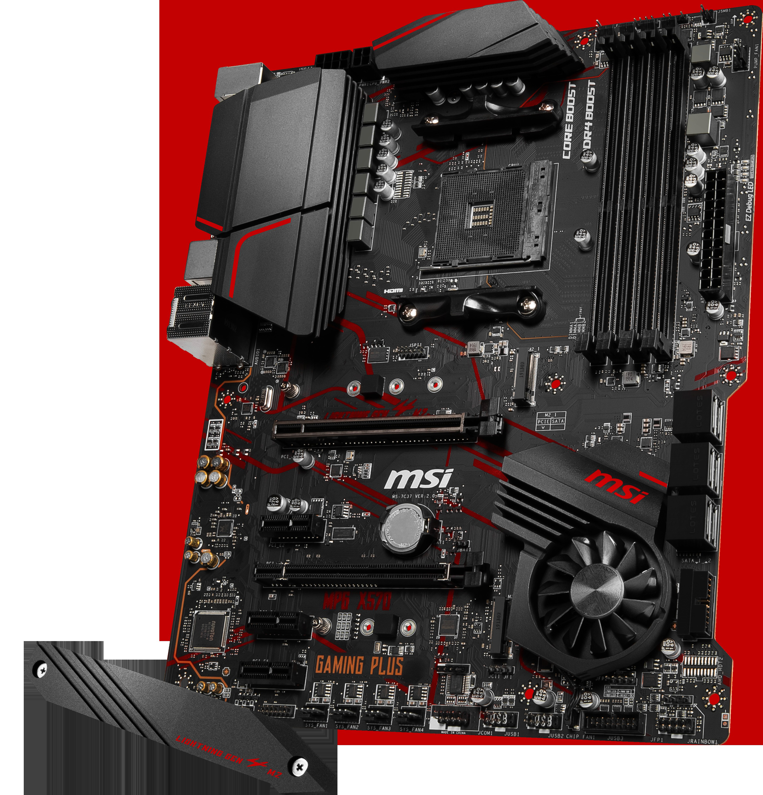 MSI MPG X570 Gaming Plus Mainboard Schwarz