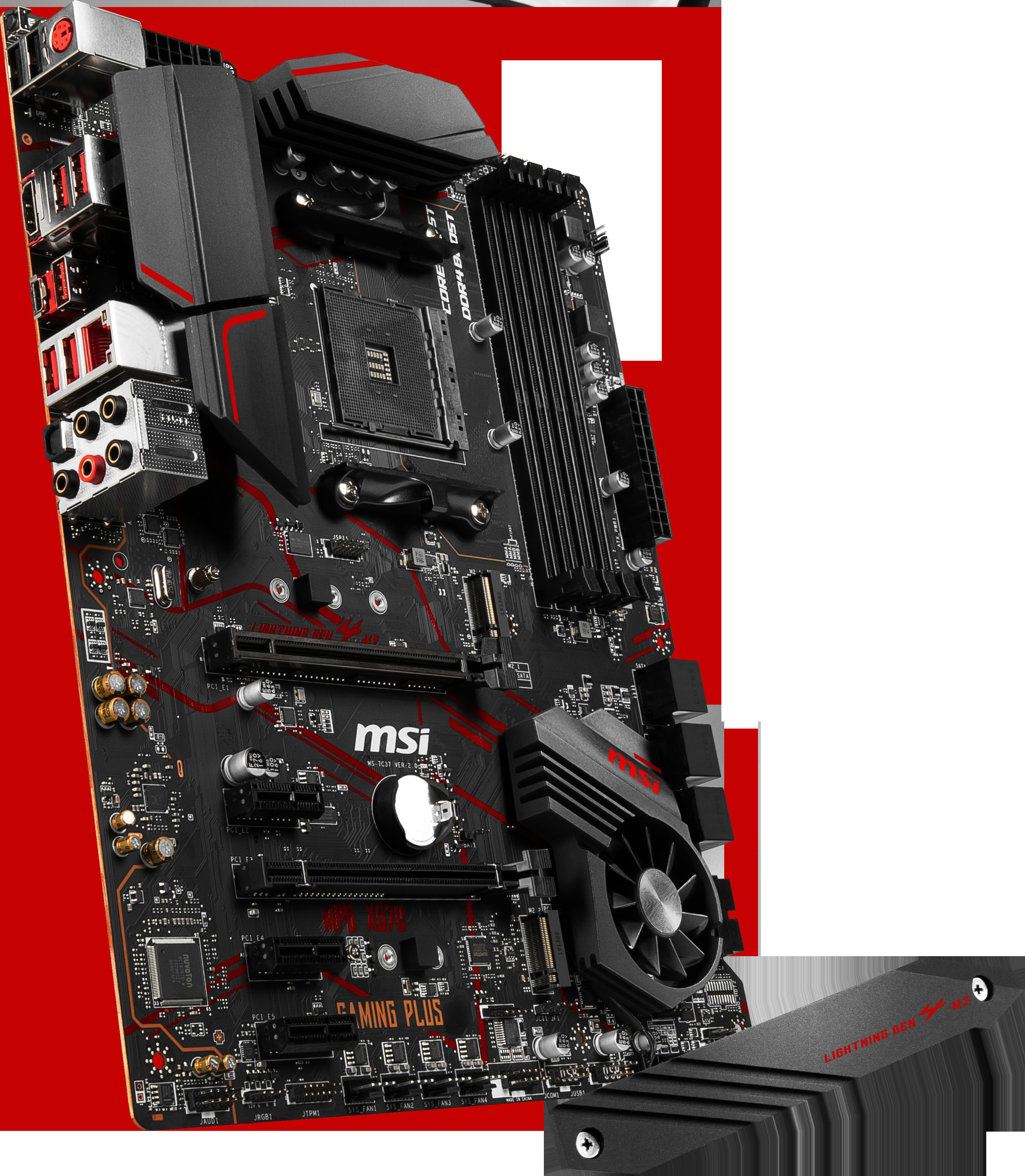 MSI MPG X570 Gaming Plus Mainboard Schwarz