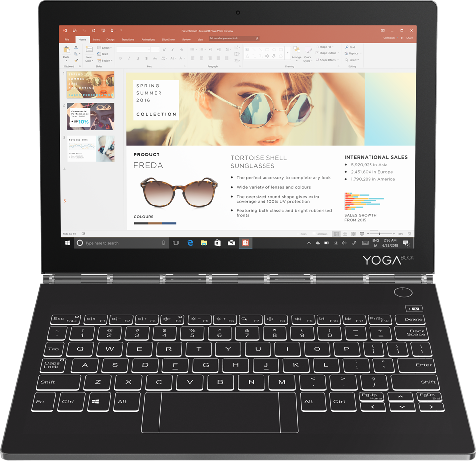 LENOVO-YOGA Yoga Book C930 LTE - Convertible 2 in 1 Laptop (10.8 ", 256 GB SSD, Eisengrau)