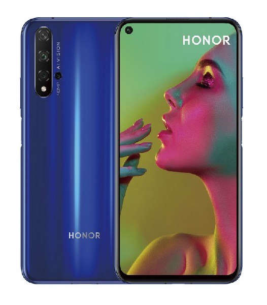 Móvil - Honor 20, Azul, 128 GB, 6 GB RAM, 6.26" Full HD+, Kirin 980, Cuatro Cámaras AI 48MP, 3750 mAh, Android