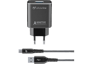 CELLULARLINE TETRACHSMKIT15WTYC - Chargeur (Noir)