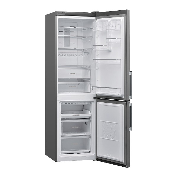 Frigorífico combi - Whirlpool W7 931T MX H, 368 l, Total No Frost, 201.1 cm, Display exterior, 37 dB, Inox