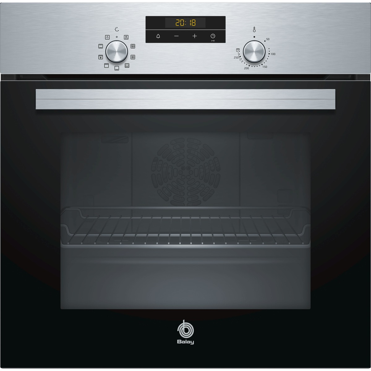 Horno - Balay 3HB2031X0, 66L, Grill, Clase A, Inox