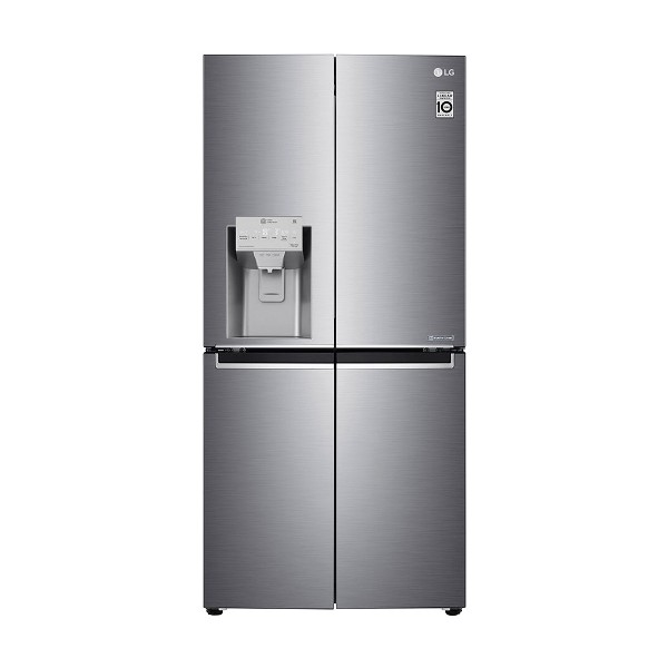 Frigorífico americano - LG GML844PZKZ, 570 L, 83 cm ancho, No Frost, Dispensador de agua y hielo, Inox