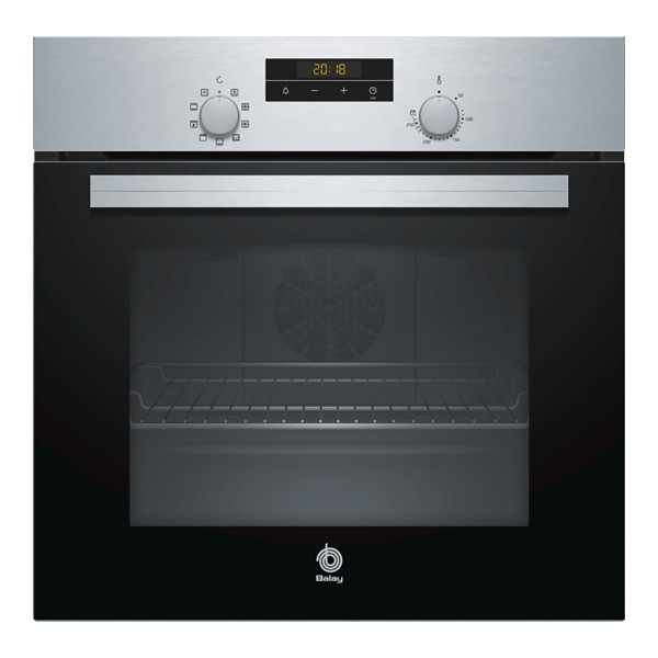 Horno - Balay 3HB2030X0, 66 L, Multifunción, 3300 W, Puerta abatible