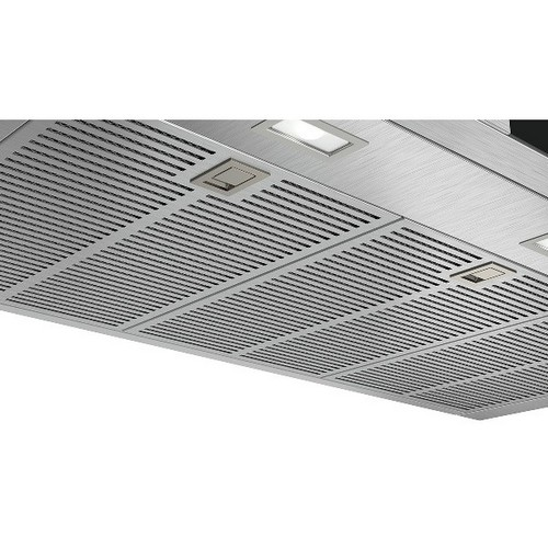 Campana decorativa - Bosch DWB97JP50, Decorativa, 427 m³/h, 145 W, 5 velocidades, 55 dB, Clase A, Inox