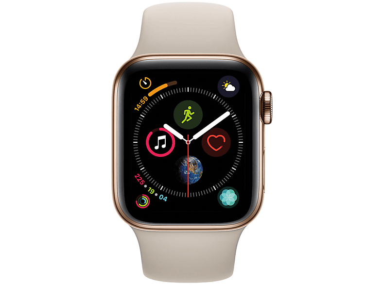 Apple Watch Series 4 gps acero inoxidable dorado con correa deportiva piedra cellular 40mm reacondicionado oro gold stainless steel caja aluminio 40 en