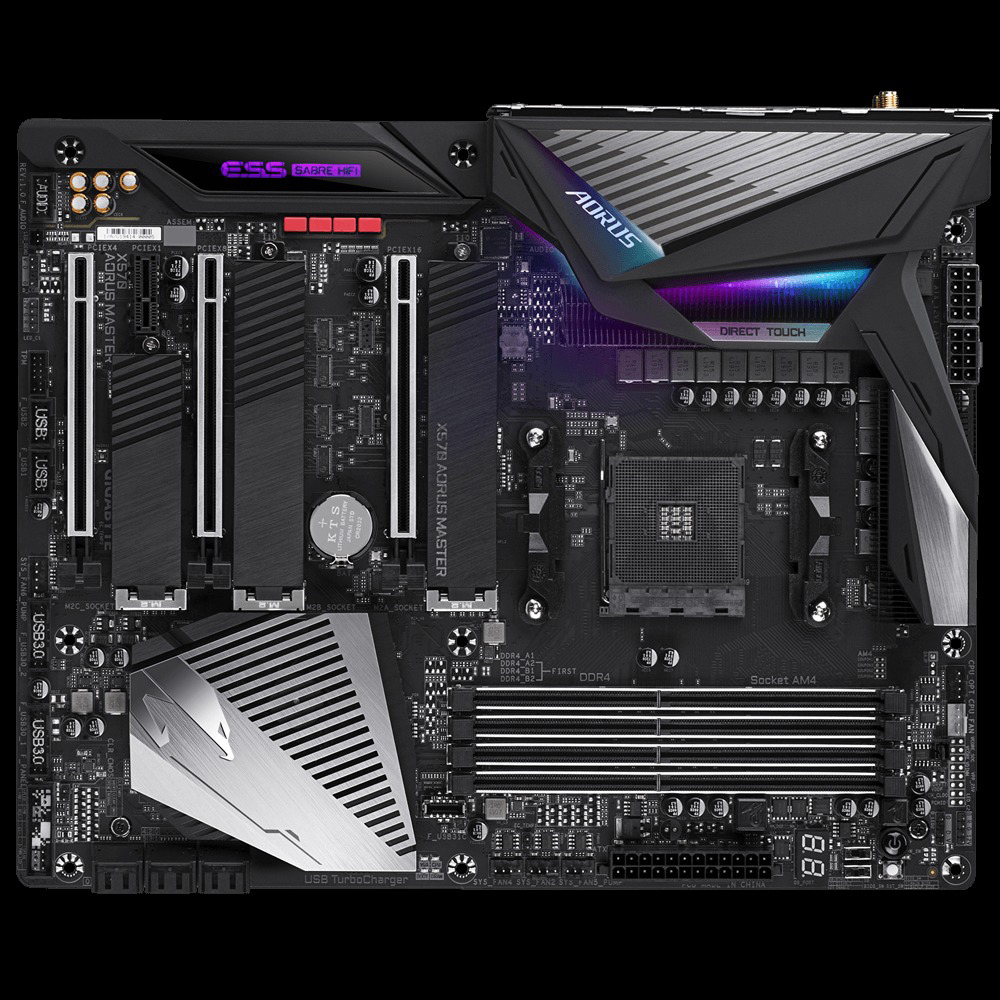 GIGABYTE X570 Aorus Master Mainboard Schwarz