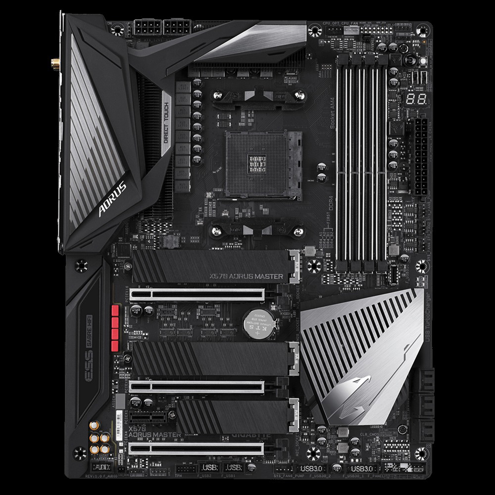 GIGABYTE X570 Aorus Master Mainboard Schwarz