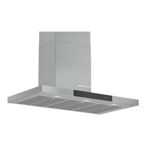 Campana decorativa - Bosch DWB97JP50, Decorativa, 427 m³/h, 145 W, 5 velocidades, 55 dB, Clase A, Inox