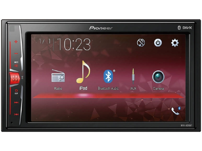 Autorradio - Pioneer MVH-A210BT, 6.2", Táctil, Bluetooth, USB, 2 DIN
