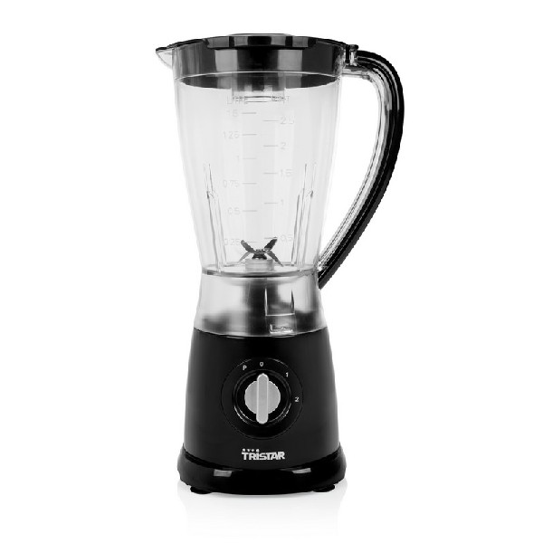 Batidora - Tristar BL-4464 Volumen de 1.5 litros, Cuchillas de acero inoxidable, Negra