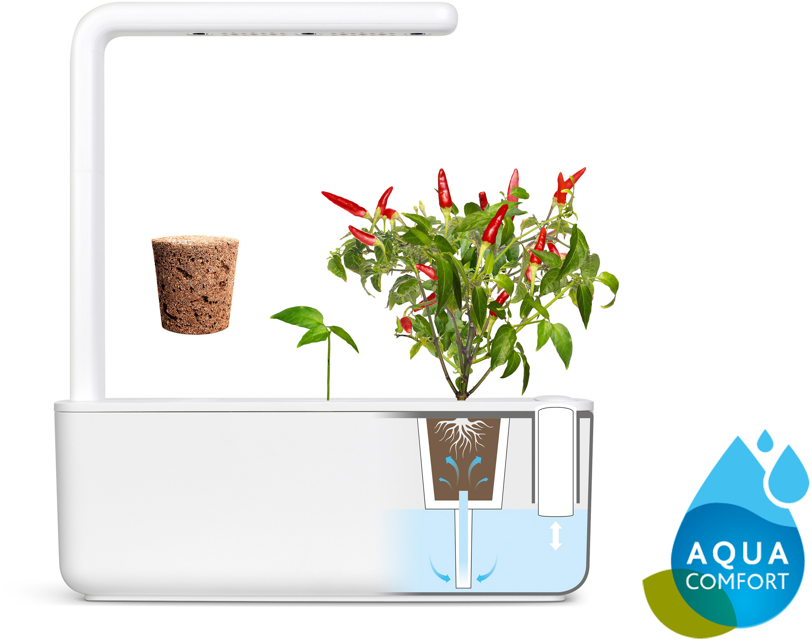 EMSA M5261800 Click & Grow Smart Garden 3 Kräutertopf Grau