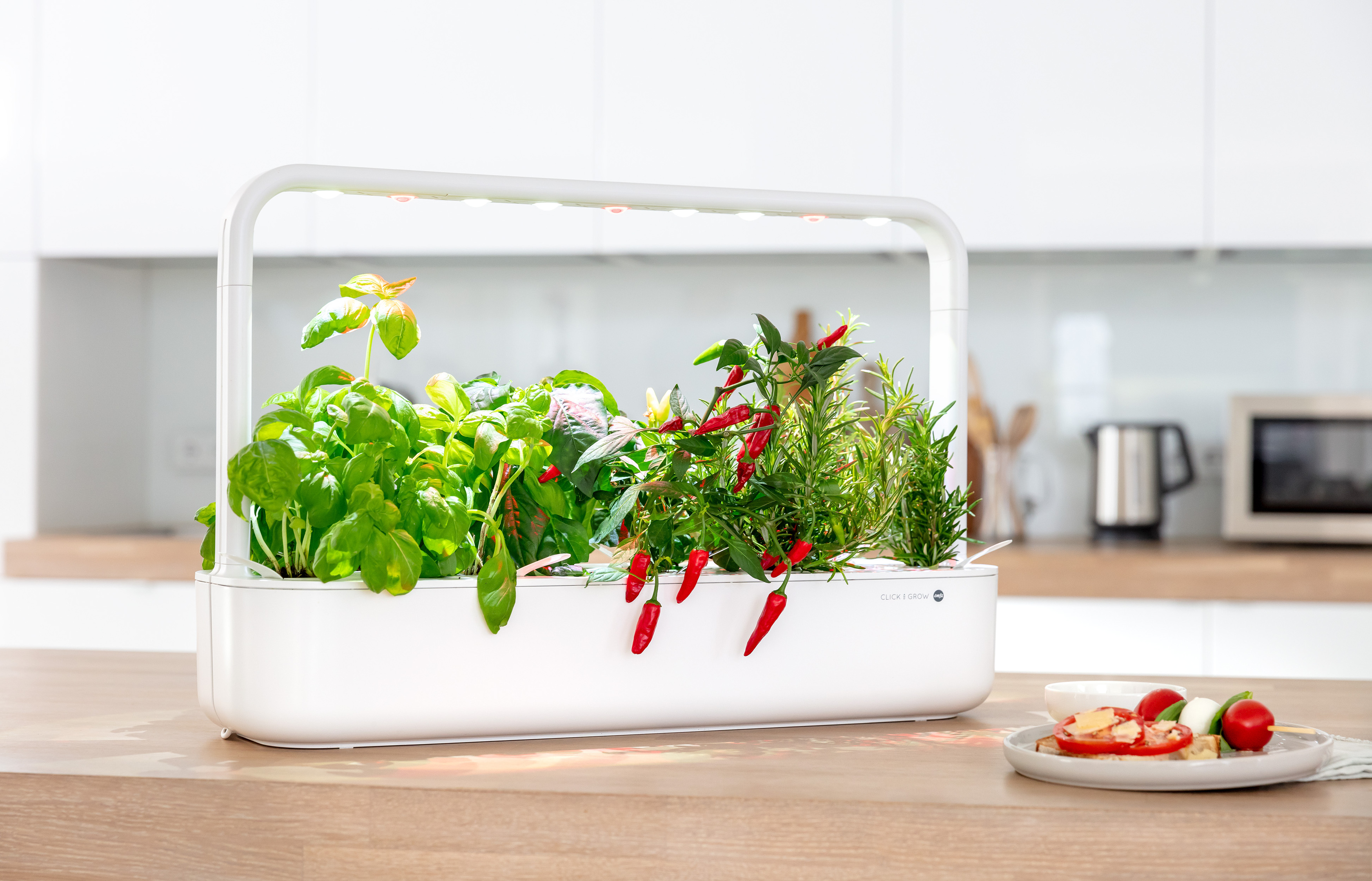 EMSA M5261900 Click & Grow Smart Garden 9 Kräutertopf Weiß