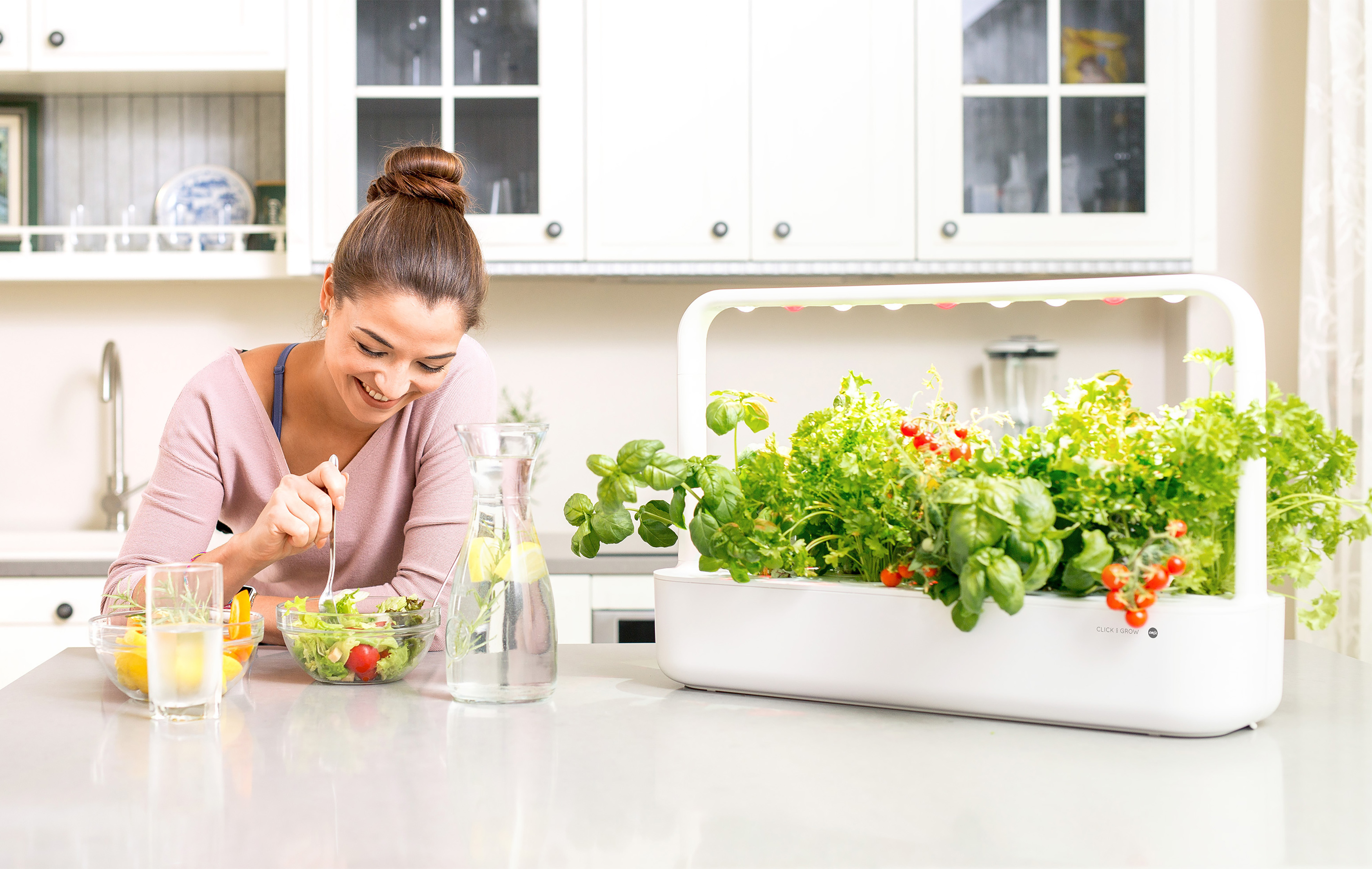 EMSA M5261900 Click & Grow Smart Garden 9 Kräutertopf Weiß