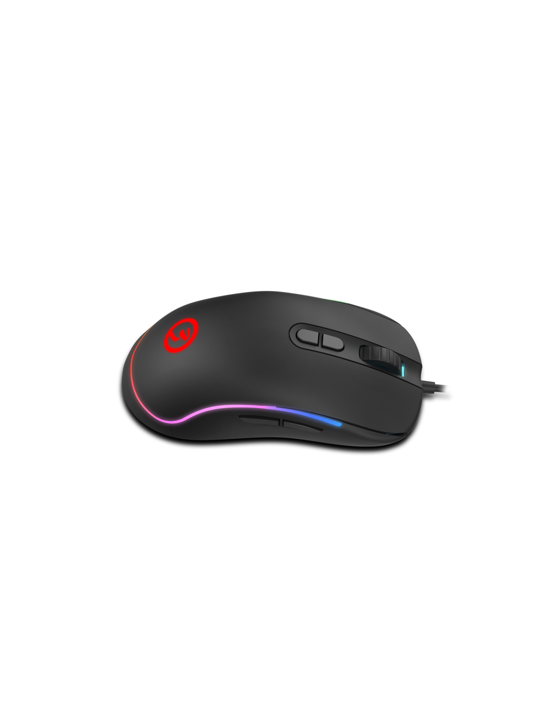 Ratón gaming - Ozone Neon X20 Pro RGB, Óptico, 6 niveles DPI ajustables (500 - 10000), Cable