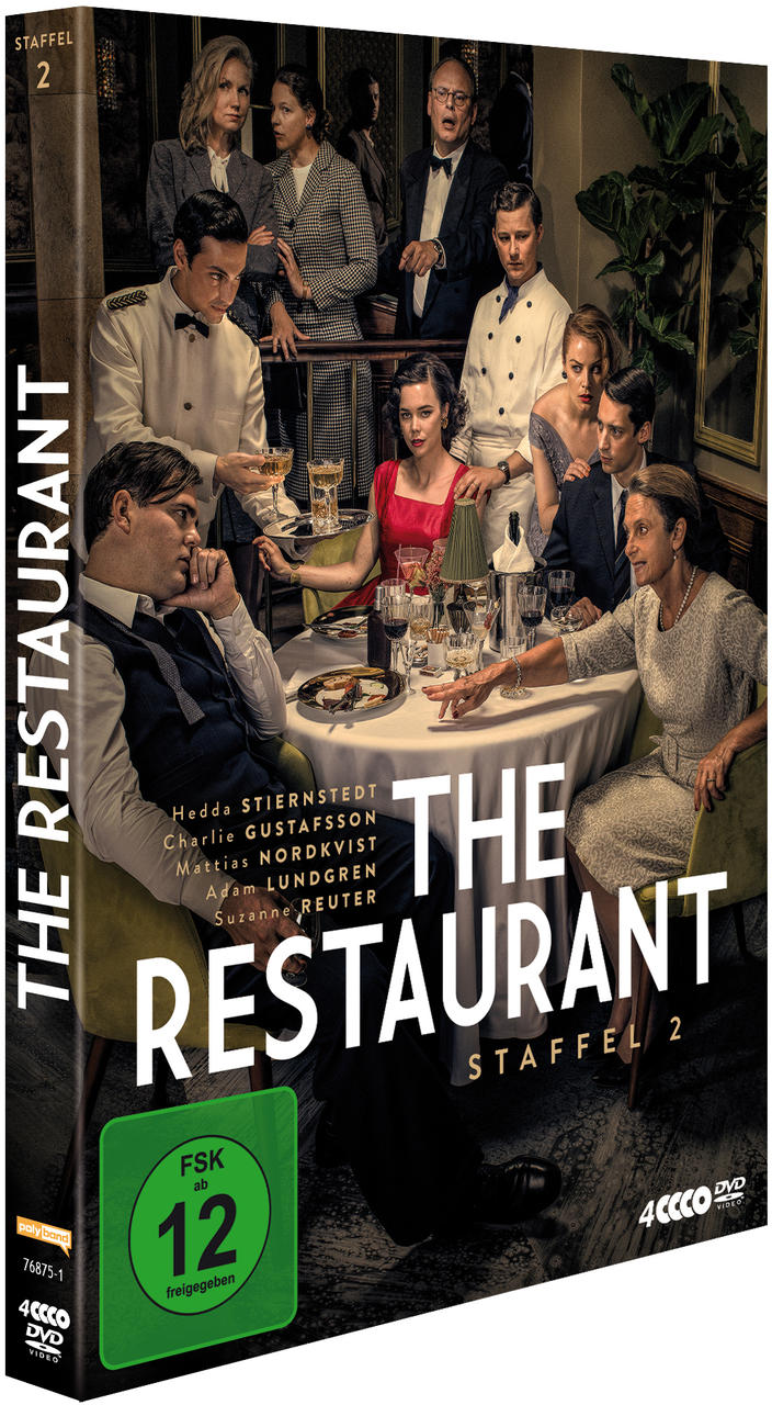 DVD-Cover der Serie "The Restaurant", mit Schauspielern und Restaurant-Szene.
