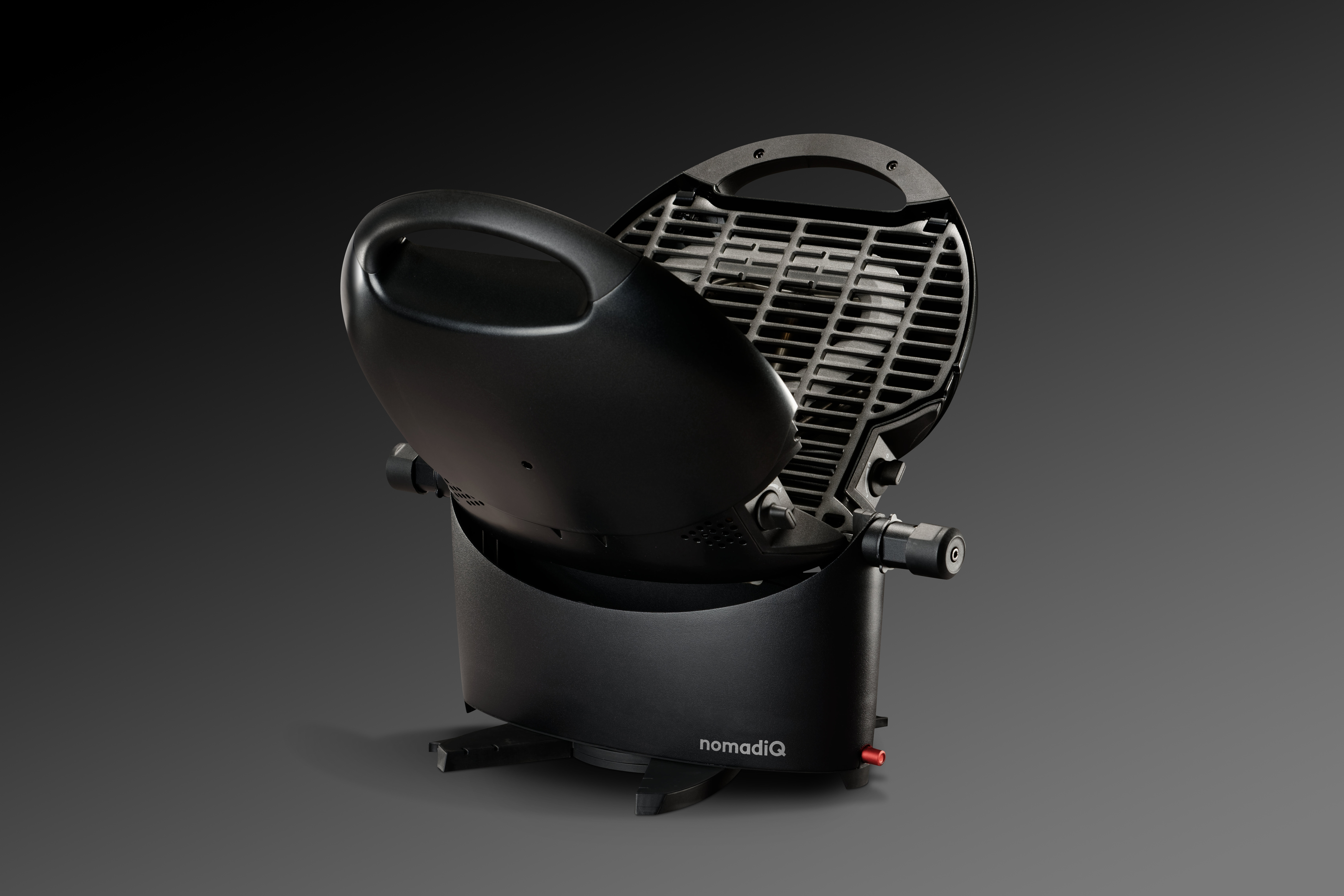 NOMADIQ 18.2256.88MB Gasgrill, Schwarz (3200 Watt)