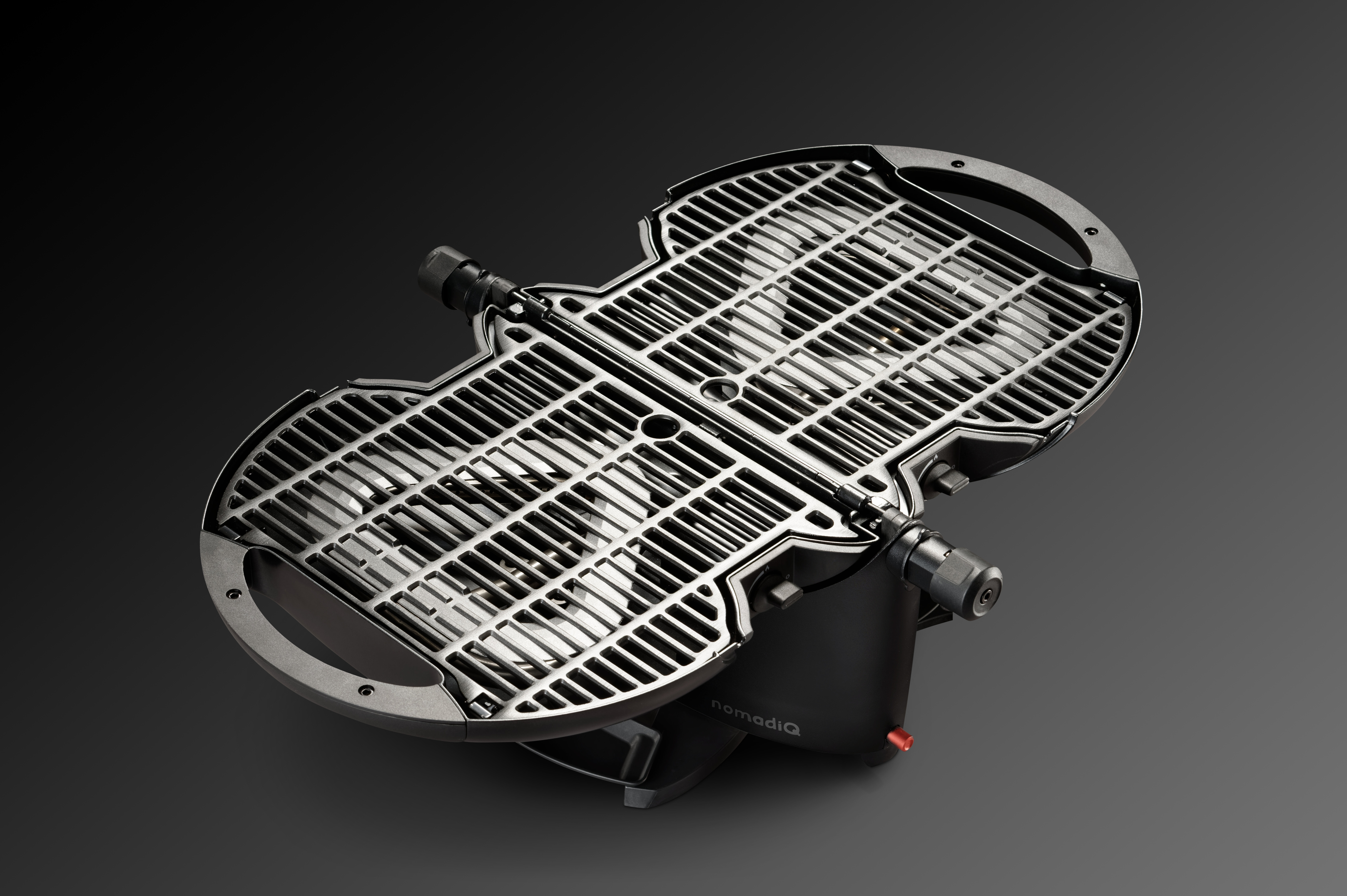 NOMADIQ 18.2256.88MB Gasgrill, Schwarz (3200 Watt)
