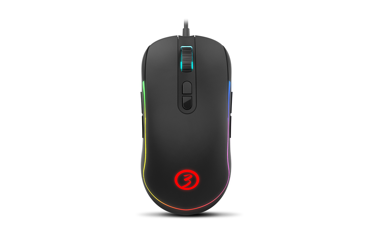 Ratón gaming - Ozone Neon X20 Pro RGB, Óptico, 6 niveles DPI ajustables (500 - 10000), Cable