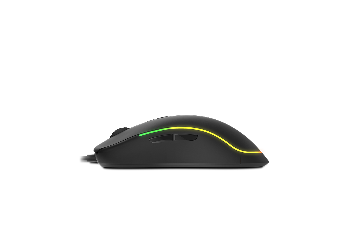 Ratón gaming - Ozone Neon X20 Pro RGB, Óptico, 6 niveles DPI ajustables (500 - 10000), Cable