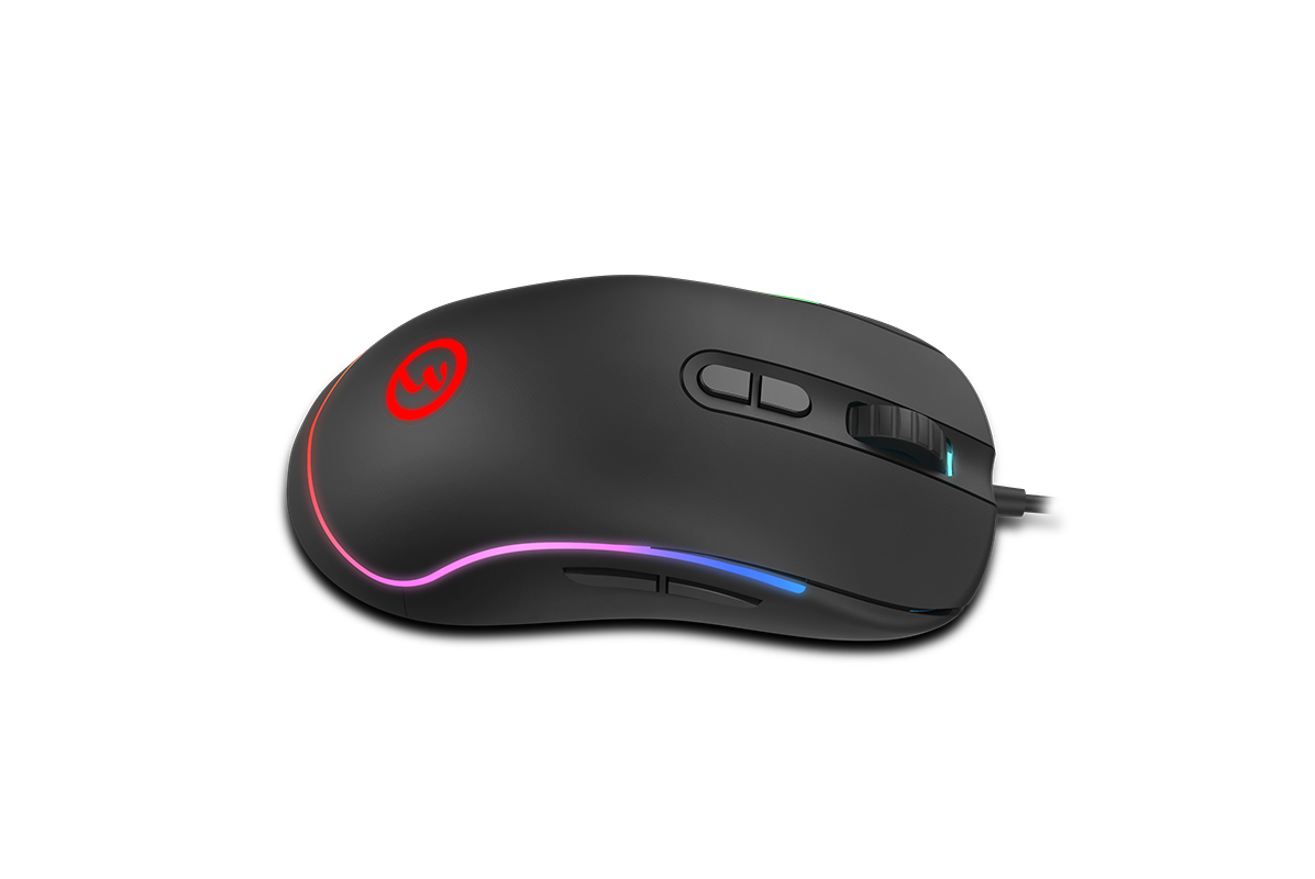 Ratón gaming - Ozone Neon X20 Pro RGB, Óptico, 6 niveles DPI ajustables (500 - 10000), Cable