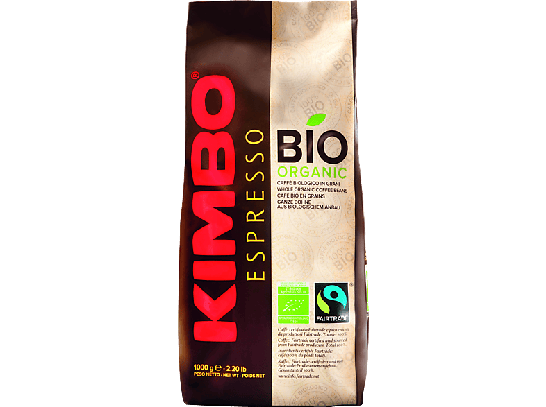 KIMBO Fairtrade Bio Kaffeebohnen (Kaffeevollautomaten, Siebträger, Espressokocher)