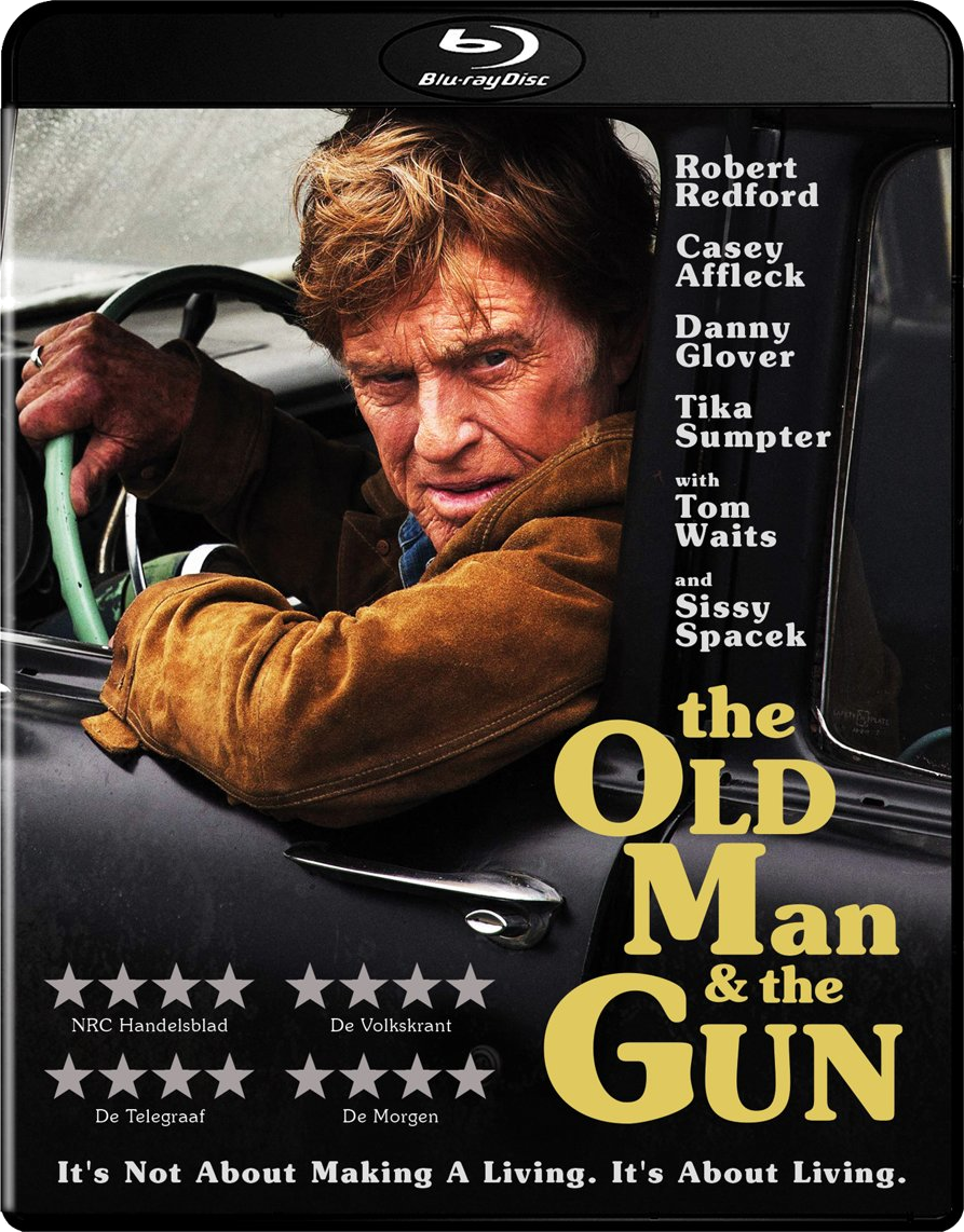 Couverture de film avec Robert Redford, Casey Affleck et texte sur le film.