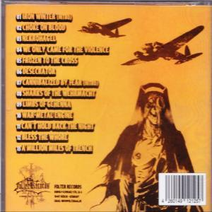 CD-Cover mit WWII-Flugzeugen und einer zombieartigen Figur, Text auf Deutsch.