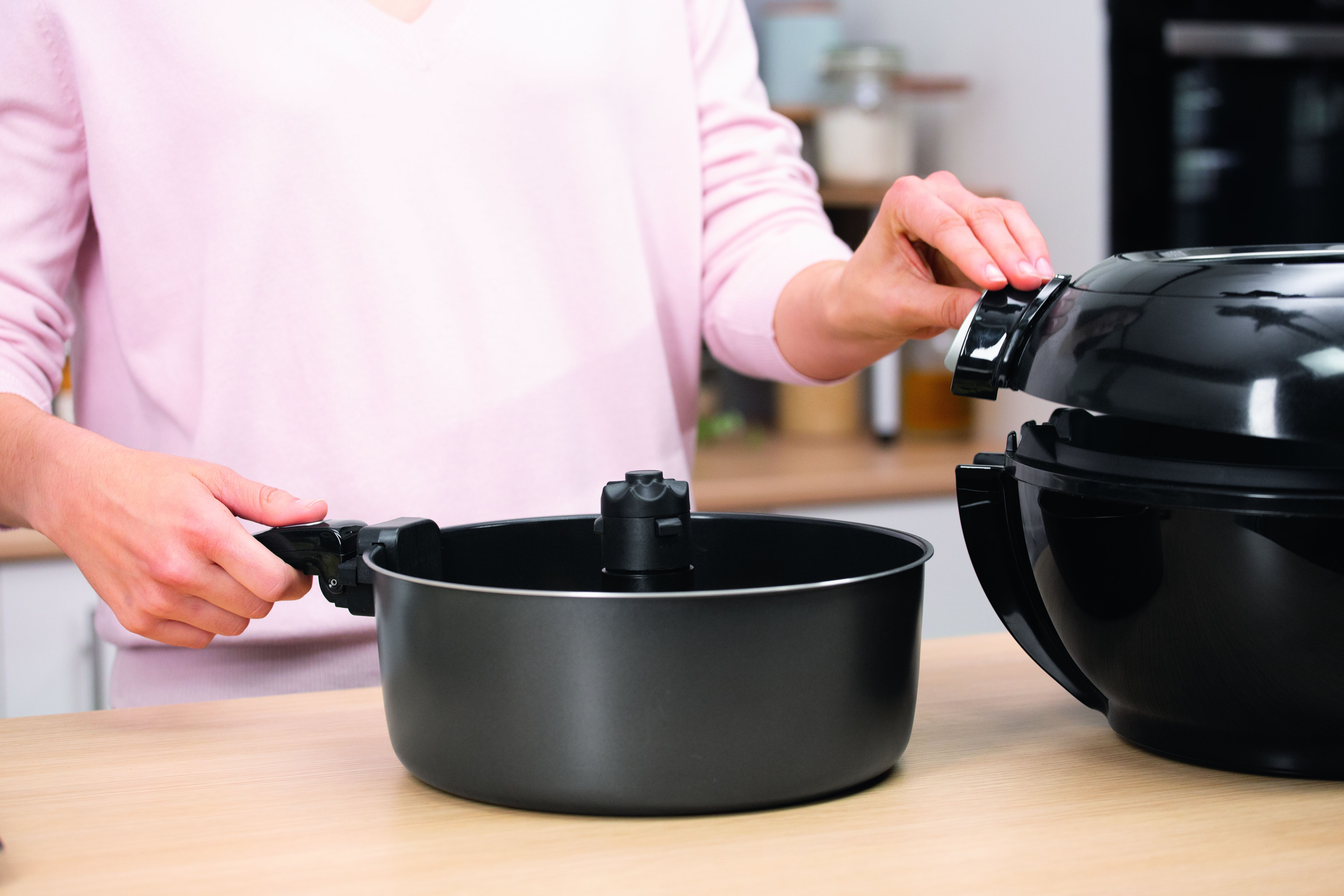 TEFAL Acti Fry Genius XL 2in1 9708 Heißluftfritteuse (1,7 kg, 1500 Watt, Schwarz)