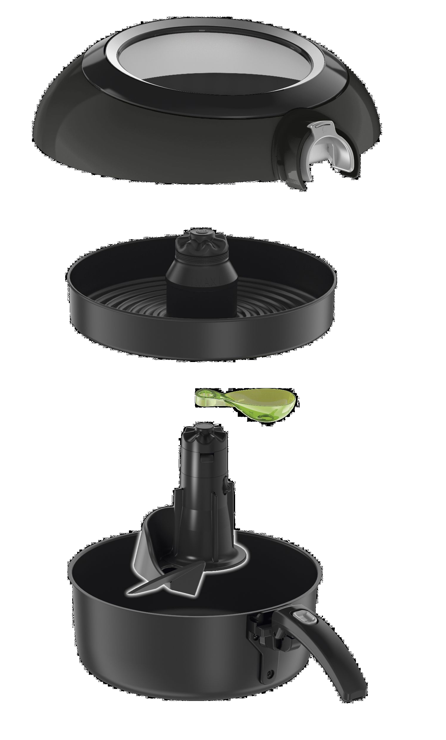 TEFAL Acti Fry Genius XL 2in1 9708 Heißluftfritteuse (1,7 kg, 1500 Watt, Schwarz)