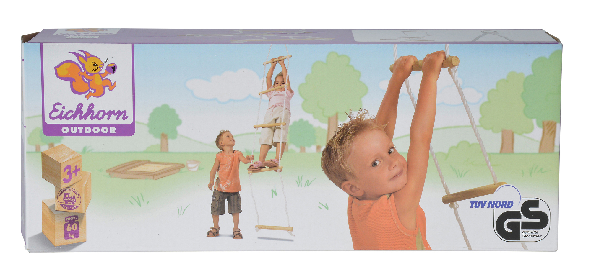EICHHORN Strickleiter Outdoorspielzeug Naturfarben/Weiß