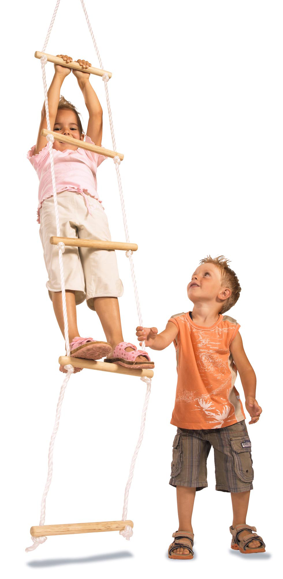 EICHHORN Strickleiter Outdoorspielzeug Naturfarben/Weiß