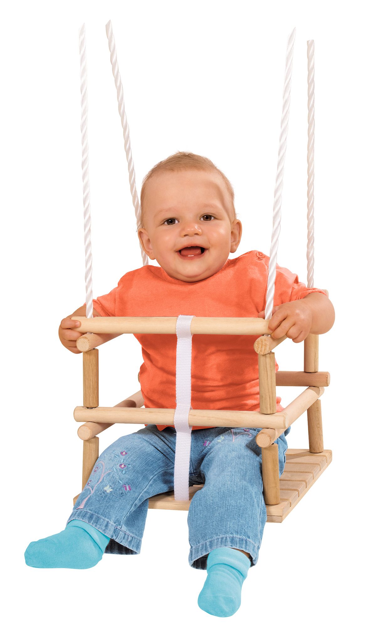 EICHHORN Gitterschaukel Outdoorspielzeug Naturfarben/Weiß