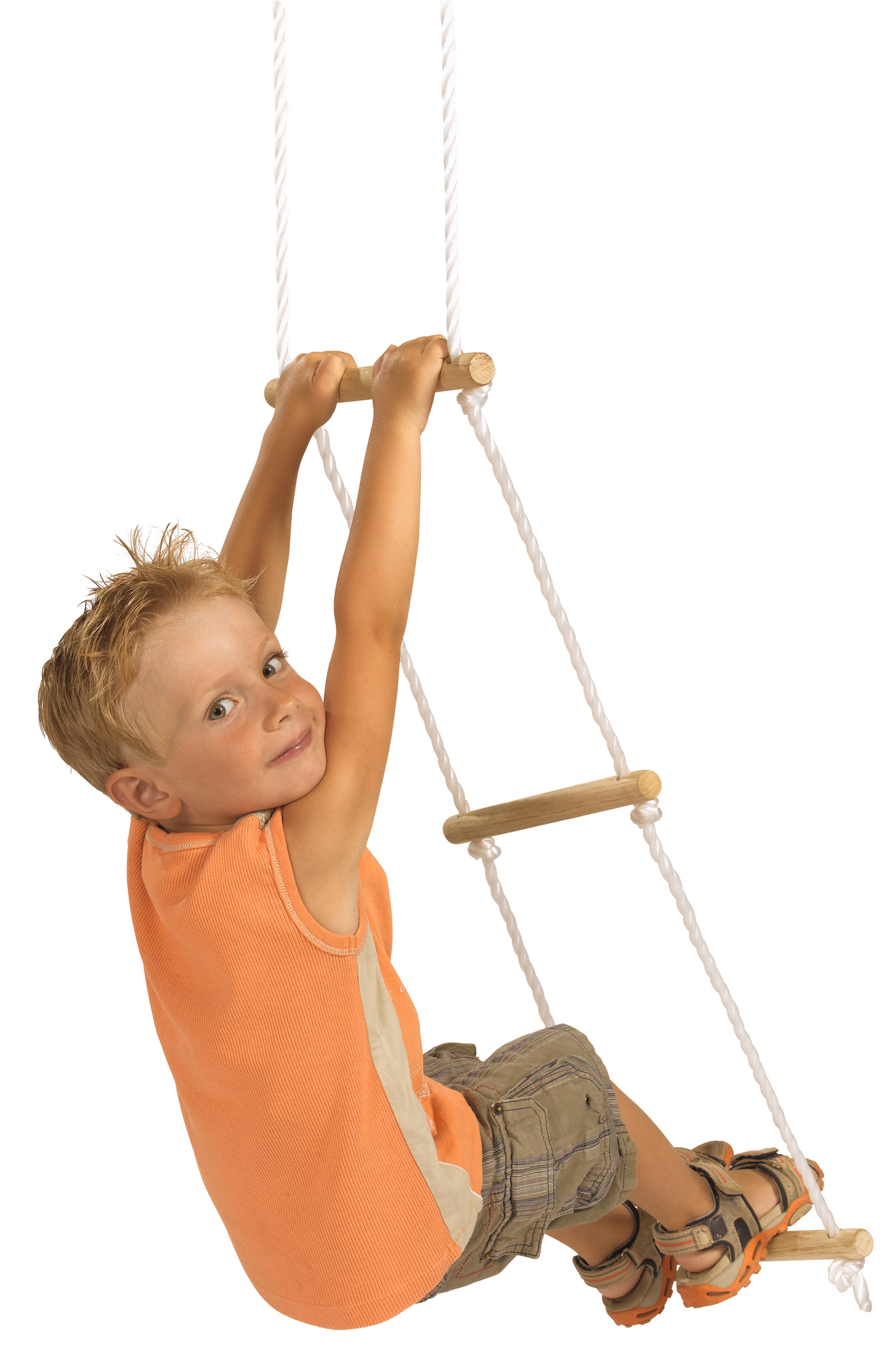 EICHHORN Strickleiter Outdoorspielzeug Naturfarben/Weiß