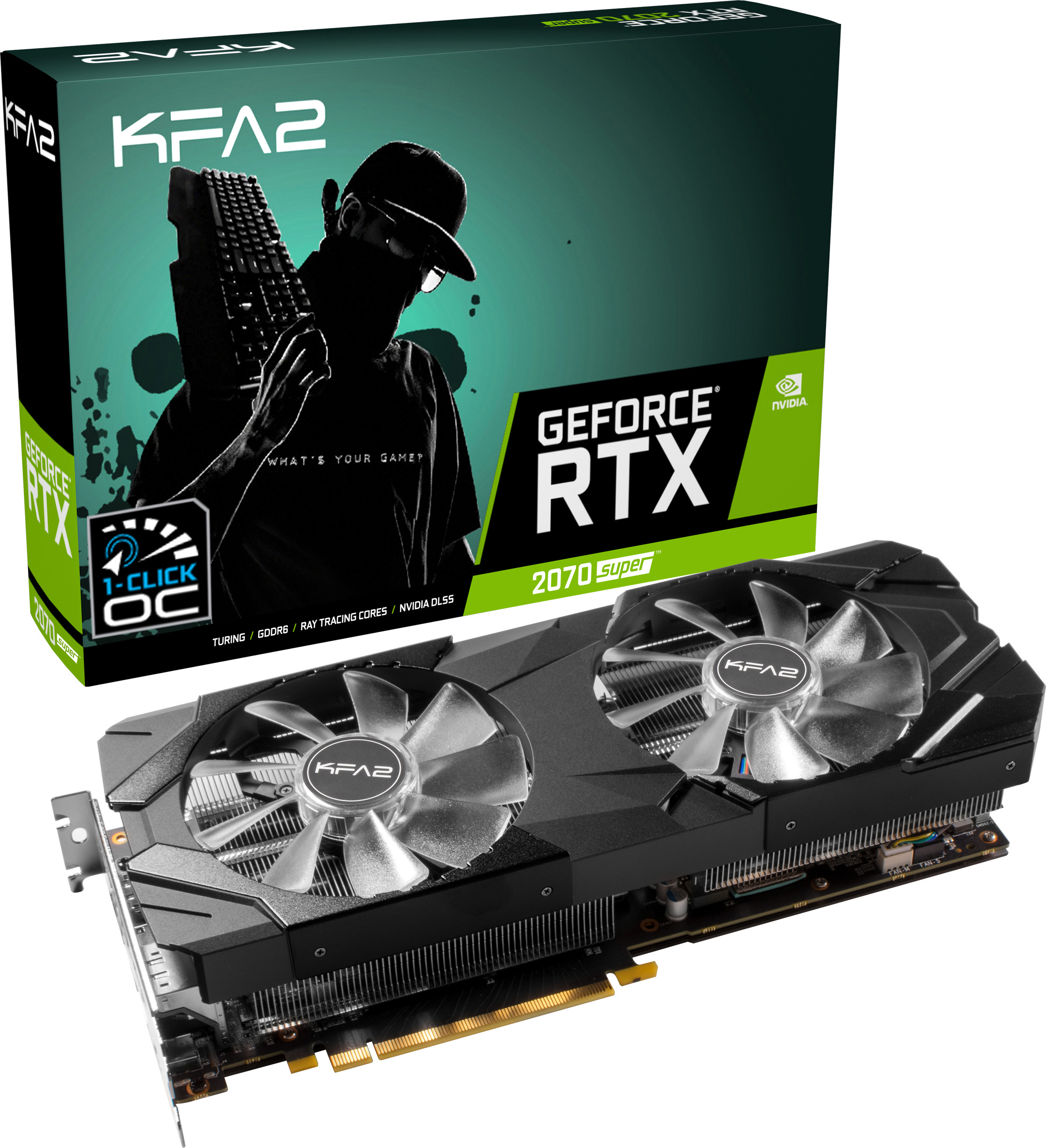 KFA2 GeForce® RTX 2070 SUPER™ EX 8GB (27ISL6MDU9EK) (NVIDIA, Grafikkarte)