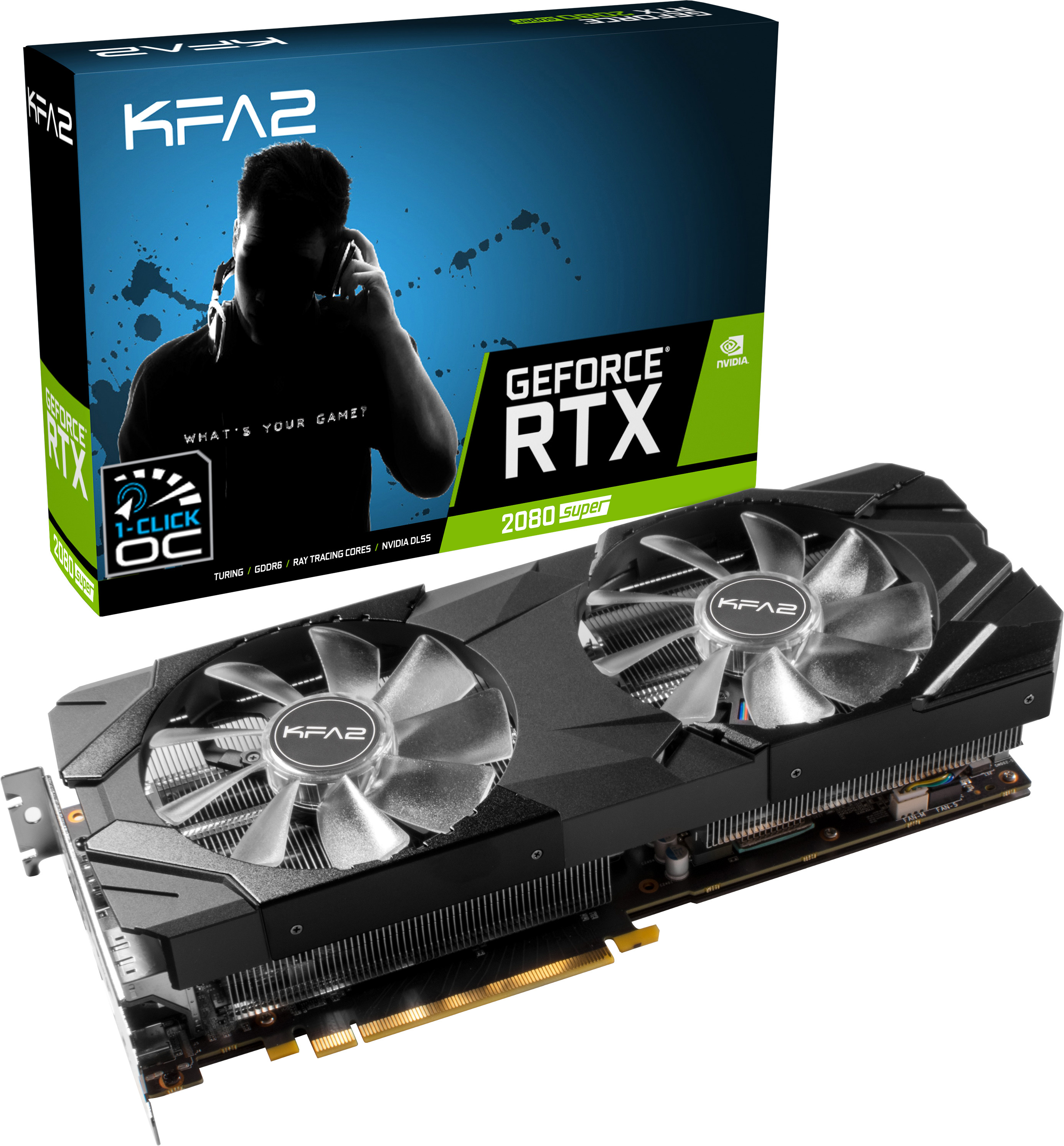 KFA2 GeForce® RTX 2080 SUPER™ EX 8GB (28ISL6MDU9EK) (NVIDIA, Grafikkarte)