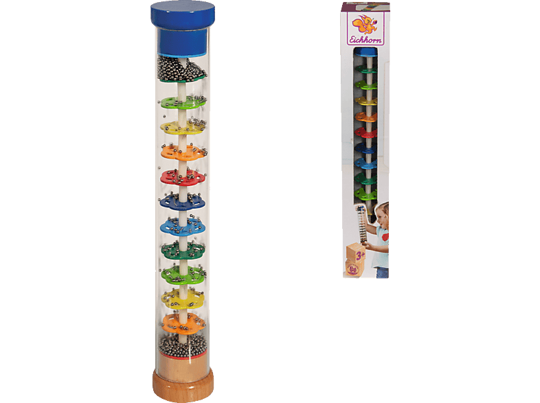 EICHHORN Regenmacher Holzspielset Mehrfarbig | Lernspiele für Kleinkinder