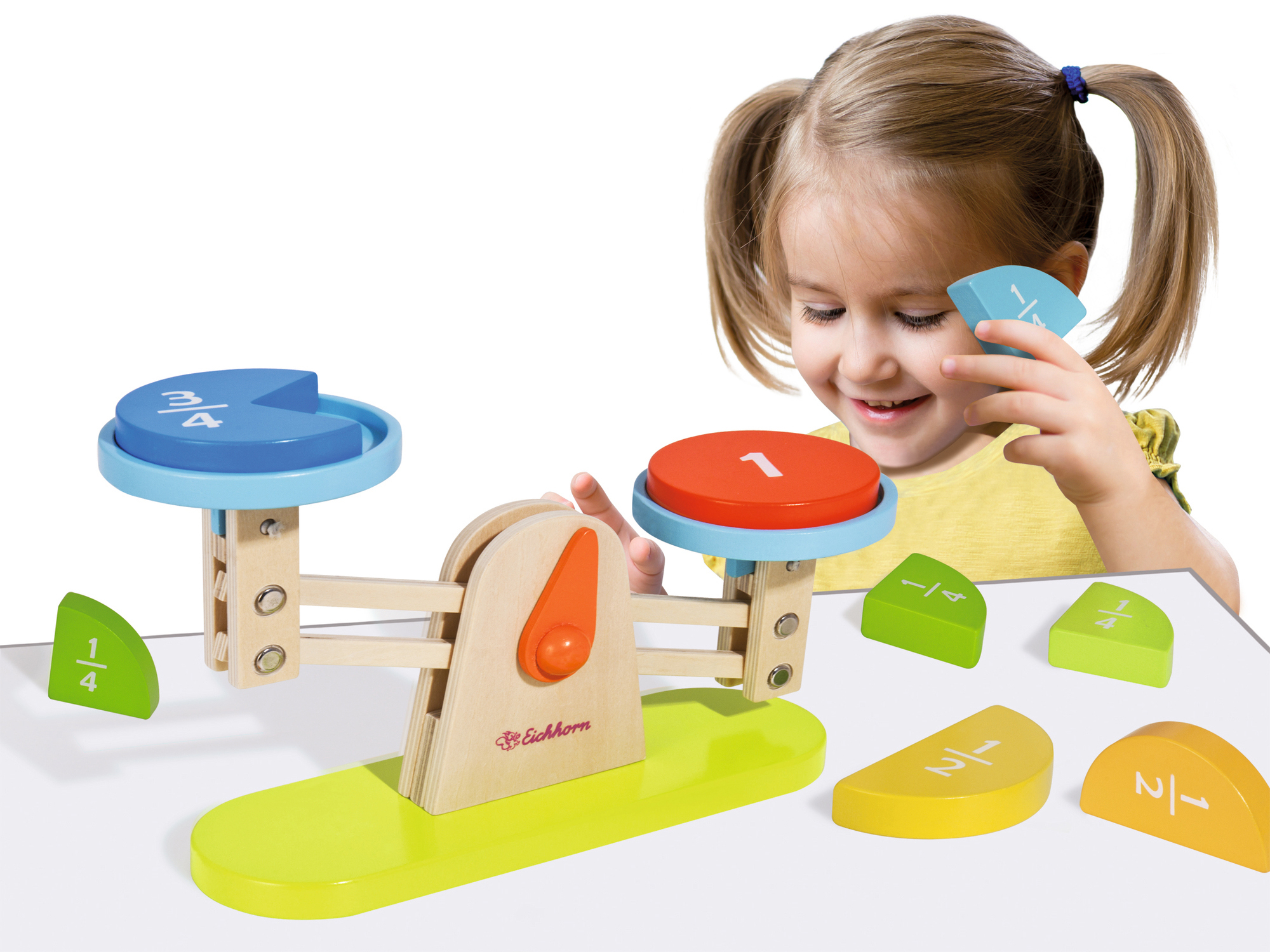 EICHHORN Holzwaage Holzspielset Mehrfarbig