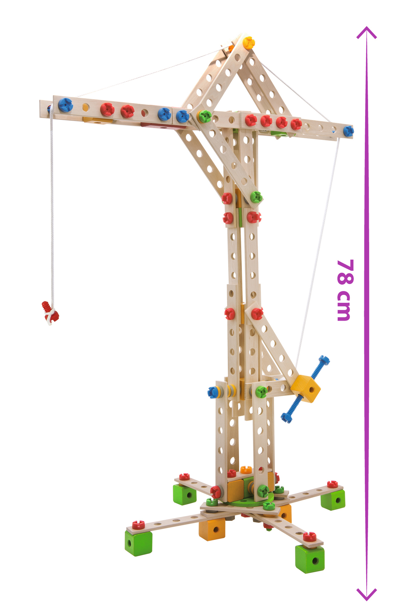 EICHHORN Windrad Konstruktionsspielzeug, Naturfarben/Mehrfarbig