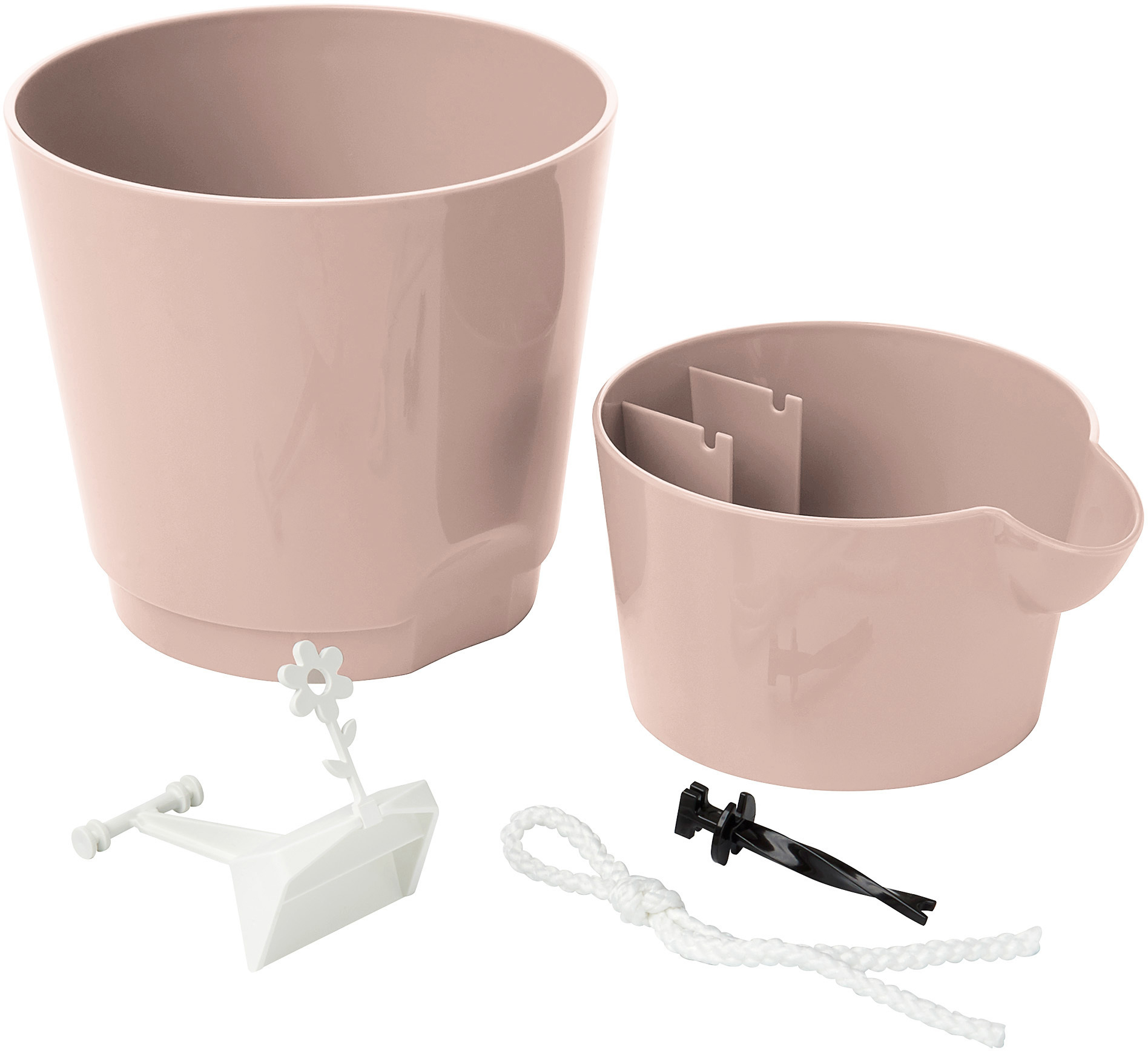 EMSA M5250200 Fresh Herbs Selbstbewässernder Kräutertopf Sepia Rose