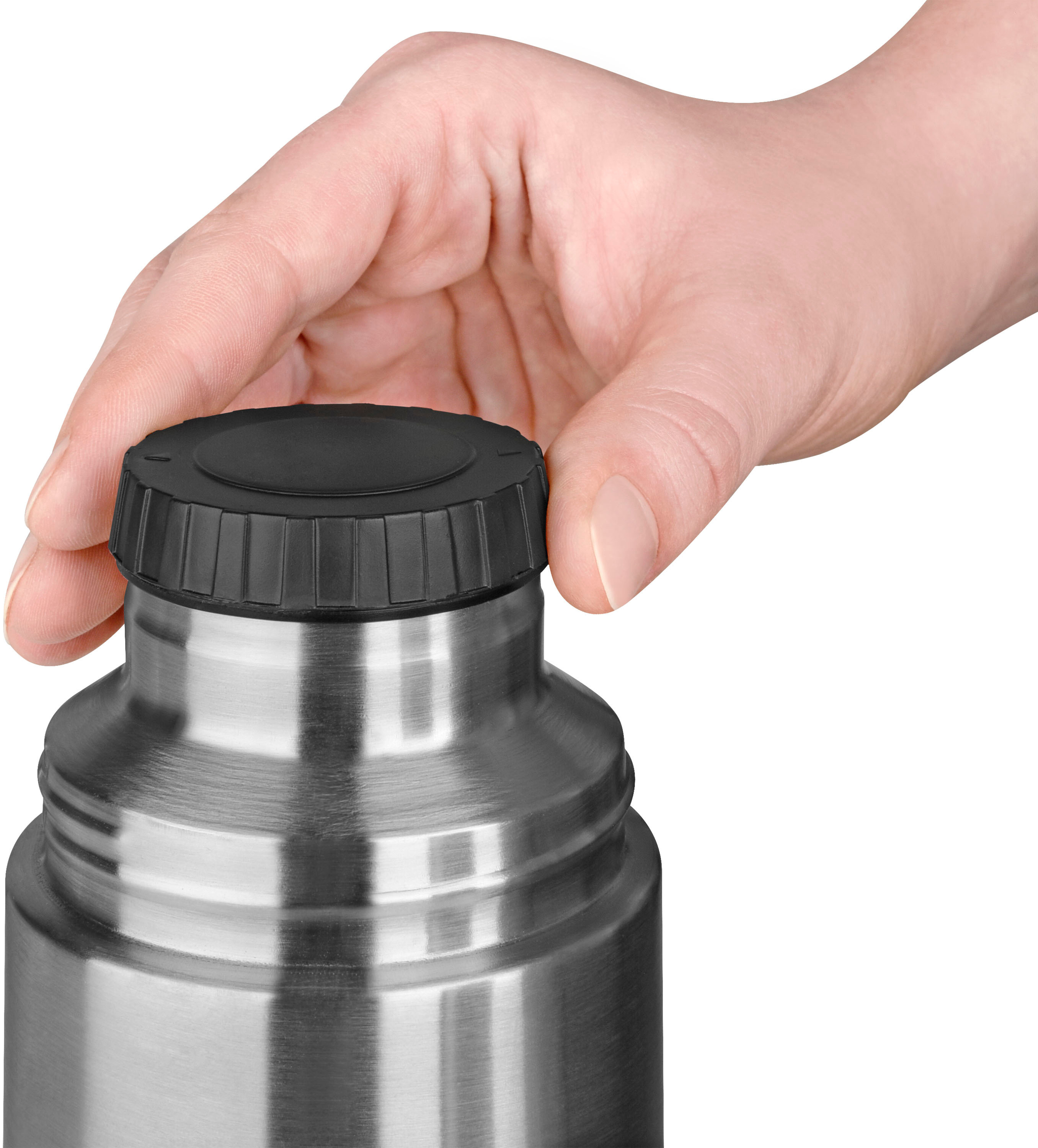 EMSA N2090300 Captain Isolierflasche Edelstahl/Schwarz