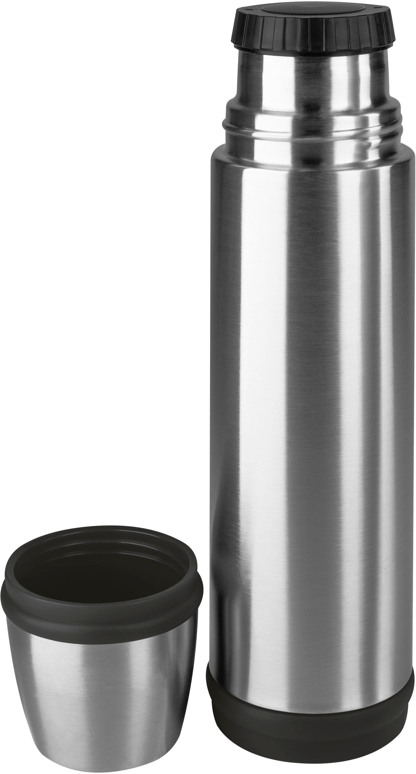 EMSA N2090100 Captain Isolierflasche Edelstahl/Schwarz